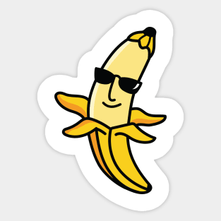 cool banana cartoon Sticker